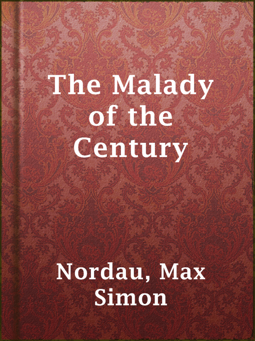 Cover image for The Malady of the Century